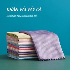 Khăn Vảy Cá Thấm Hút Nước Lau Kính Lau Chén Bát Đa Năng A0333