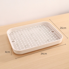 Khay Úp Ly Cốc Hình Chữ Nhật Đựng Bình Trà Nhựa Việt Nhật Cao Cấp (5682) A2161