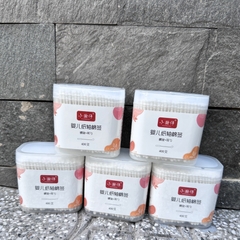 Hộp 200 Tăm Bông Ngoáy Tai 2 Đầu Vệ Sinh Tai - Đầu Nhỏ A4122