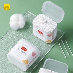 Hộp 200 Tăm Bông Ngoáy Tai 2 Đầu Vệ Sinh Tai - Đầu Nhỏ A4122