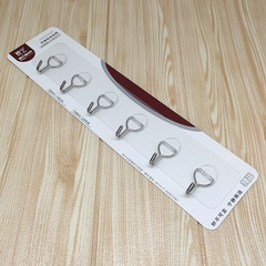 Thanh 6 Móc Kim Loại Dán Tường Siêu DínhTreo Đồ Quần Áo Đa Năng Bản Lề Tròn A4921