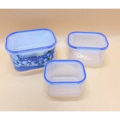 Bộ 3 Hộp Đựng Thực Phẩm (Hình Chữ Nhật) Nhựa Việt Nhật (6532) A1373