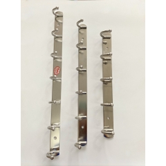 Thanh 6 Móc Kim Loại vít Tường Chắc Chắn Móc Treo Quần Áo Treo Khăn Nhà Tắm A4713