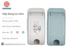 Hộp Đựng Túi Nilong Túi Đựng Rác Dán Tường Tiện Dụng Nhựa Việt Nhật (2755) A0942