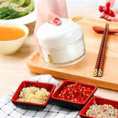 Dụng Cụ Xay Tỏi Ớt Cầm Tay Mini Cối Xay Tỏi Dây Rút A3111