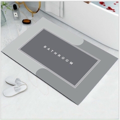 Thảm Lau Chân SiLicon 40x60CM  Hình Chữ Nhật Siêu Thấm Hút Thảm chống Trượt Cao Cấp A3661