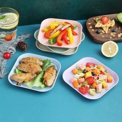 Đĩa Nhựa Lúa Mạch Đựng Thức Ăn, Trái Cây Bánh Kẹo A4762