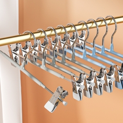 Móc Đôi 2 Kẹp Inox Phơi Quần Áo Tất Vớ Quần Áo Trẻ Em Treo Đồ Chống Gió Thổi Chống Trượt A2532