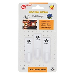 Vỉ 3 Móc Dán Tường Siêu Dính chịu Lực Combo 3 Cái màu trắng A3854