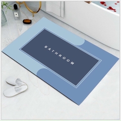 Thảm Lau Chân SiLicon 40x60CM  Hình Chữ Nhật Siêu Thấm Hút Thảm chống Trượt Cao Cấp A3661