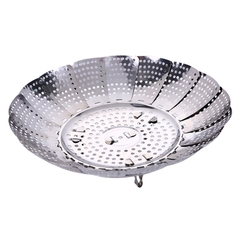 Xửng Hấp Inox Đa năng, Vỉ hấp đồ xôi mở rộng hoặc thu nhỏ tùy ý phù hợp với hầu hết các loại xoong nồi A2111
