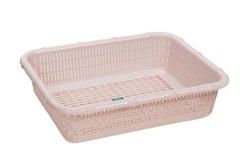 Rổ Nhựa Vuông Đốt Trúc Hokori, Khay nhựa chữ nhật đựng đồ dùng nhà tắm,nhà bếp (3536) A5151