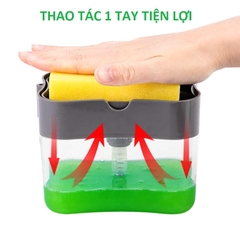 Hộp Đựng Nước Rửa Chén Đựng Xà Phòng Rửa Chén Bát Có Vòi Bơm A2652