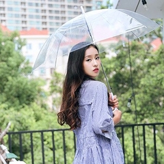 Ô Dù Trong Suốt Đi Mưa Ô Dù Chụp Hình Phong Cách Nhật Bản A0133