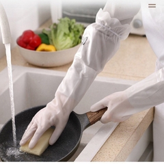 Găng Tay Rửa Chén Bát Siêu Dai Cổ Cao Có Chun Chống Tụt Chống Nước A4133