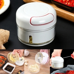 Dụng Cụ Xay Tỏi Ớt Cầm Tay Mini Cối Xay Tỏi Dây Rút A3111