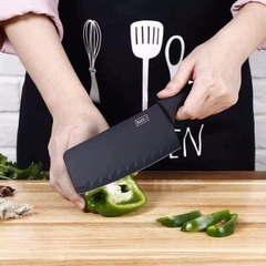 Bộ Dao 5 Món BUCK-T Làm Bếp Đa Năng Thép Hợp Kim Không Gỉ Cao Cấp - Màu Đen A2623