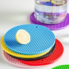 Đế Lót Nồi Silicon Cách Nhiệt Chống Trượt Hình Tổ Ong A2214