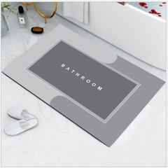 Thảm Lau Chân SiLicon 40x60CM  Hình Chữ Nhật Siêu Thấm Hút Thảm chống Trượt Cao Cấp A3661