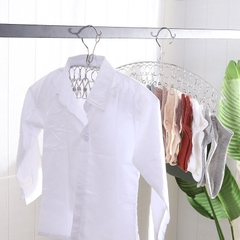 Móc Phơi Đồ 10 Kẹp Inox Phơi Quần Áo Trẻ Em, Treo Tất Vớ Đồ Lót Chống Gió Sắp Xếp Gọn Gàng A3322