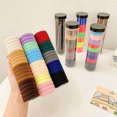Sét 20 Dây Chun Buộc Tóc Siêu Xinh Đựng Trong Hộp Ống Trong Suốt Tiện Lợi A2242