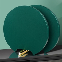 Thớt Nhựa Xanh Kháng Khuẩn 35CM, Thớt Nhựa Tròn Có Giá Đỡ Xoay 360 Độ Chống Ẩm Mốc A4313