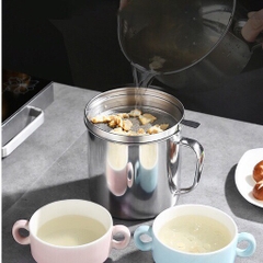 Ca Lọc dầu ăn Inox 304 Siêu Bền Có Lưới Lọc Cặn Dư Thừa A3862