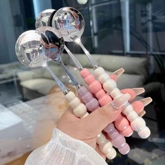 Thìa Ăn Cơm Tay Cầm Ngọc An Món Tráng Miệng Bánh Kem, Thìa Muỗng Nhà Bếp Nấu Ăn A4932