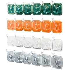Bộ 6 Móc Dán Tường Keo Acrylic Cao Cấp Mẫu Mới A3824