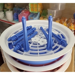 Khay Úp Ly Cốc Việt Nhật 8 Hoa , Giá Úp Bình Sữa, Úp Bình Nước Đa năng (6219) A4652