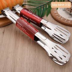 Kẹp Gắp Bánh Salad Gắp Thực Phẩm Inox, Kẹp Nướng Thịt, Gắp Bánh Mì A0342