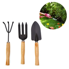 Bộ Cụng Cụ 3 Món Trồng Cây Cảnh, Cuốc Cào Xẻng Làm Vườn Trồng Rau Sạch Tại Nhà A1841