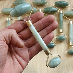 Thanh Đá Lăn Massage Mặt, Mắt, Cổ 2 Đầu - Cây Lăn Massage Mặt Đá Tự Nhiên A4813