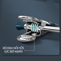 Móc Đôi 2 Kẹp Inox Phơi Quần Áo Tất Vớ Quần Áo Trẻ Em Treo Đồ Chống Gió Thổi Chống Trượt A2532