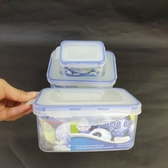 Bộ 3 Hộp Đựng Thực Phẩm (Hình Chữ Nhật) Nhựa Việt Nhật (6532) A1373