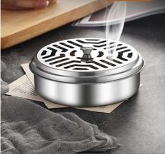 Hộp Inox Đựng Nhang Muỗi Có Nắp Đậy Đựng Nhang Muỗi A1923