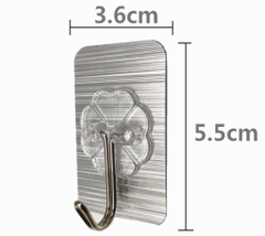 Vỉ 6 Móc Dán Tường Siêu Dính Chịu Lực Chất Lượng Cao 5.5X3.6CM A1911