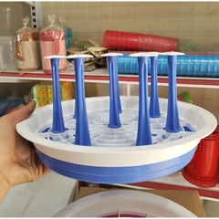 Khay Úp Ly Cốc Việt Nhật 8 Hoa , Giá Úp Bình Sữa, Úp Bình Nước Đa năng (6219) A4652