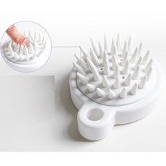 Lược Gội Đầu Massage Silicon Kích Thích Mọc Tóc Kích Thích Mọc Tóc (Màu Trắng) A2134
