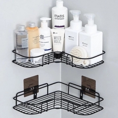 Kệ Góc Tam Giác Kim Loại Sơn Tĩnh Điện Để Đồ Kệ Nhà Tắm Dán Tường Tiện Lợi A2611