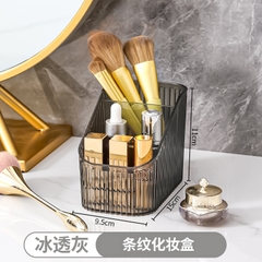 Hộp Đựng Mỹ Phẩm Trong Suốt 3 Ngăn Khay Đựng Cọ Trang Điểm A3342
