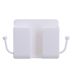 Kệ Dán Tường Đỡ Điện Thoại Sạc Pin Việt Nhật Có Móc Treo Đồ (5689) A1442