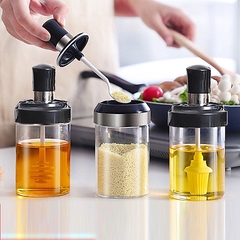Lọ Đựng Gia Vị Thủy Tinh Hũ Đựng Gia Vị Có Thìa Thông minh K056