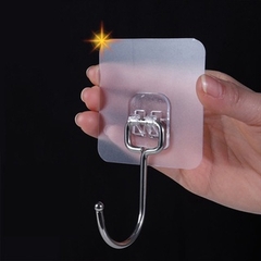 [Bản Lớn] Móc Dán Tường Chịu Lực Nhà Tắm Nhà bếp Móc Thép siêu dính A2413