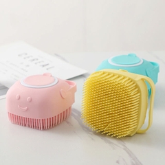 Bông Tắm Silicone Tạo Bọt Massage Tẩy Tế Bào Chết Mềm Mại A3623