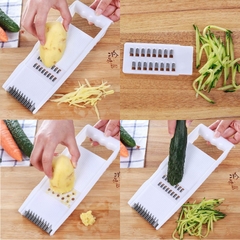 Bộ Nạo Gọt Rau Củ 5IN1 đa năng Cắt Hoa Quả Bào Sợi A3533