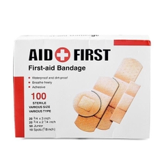 Hộp 100 Băng Gâu Y Tế  Miếng Dán Cá Nhân Dán Vết Thương A2144