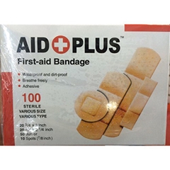 Hộp 100 Băng Gâu Y Tế  Miếng Dán Cá Nhân Dán Vết Thương A2144