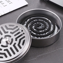 Hộp Inox Đựng Nhang Muỗi Có Nắp Đậy Đựng Nhang Muỗi A1923