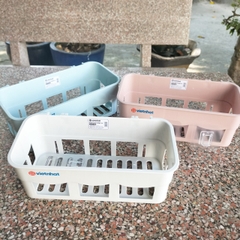 Kệ Chữ Nhật Dán Tường Việt Nhật Đựng Gia Vị Dầu Gội Sữa Tắm (5699) A0732